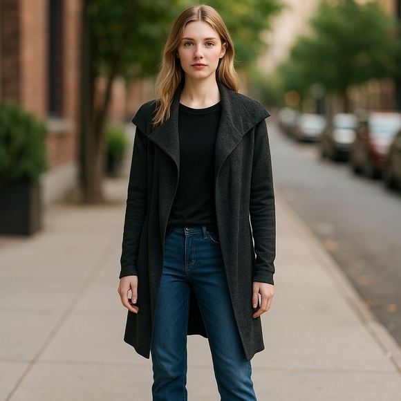 Cardigan Grey Long Sweater
New - Picture 9 of 9